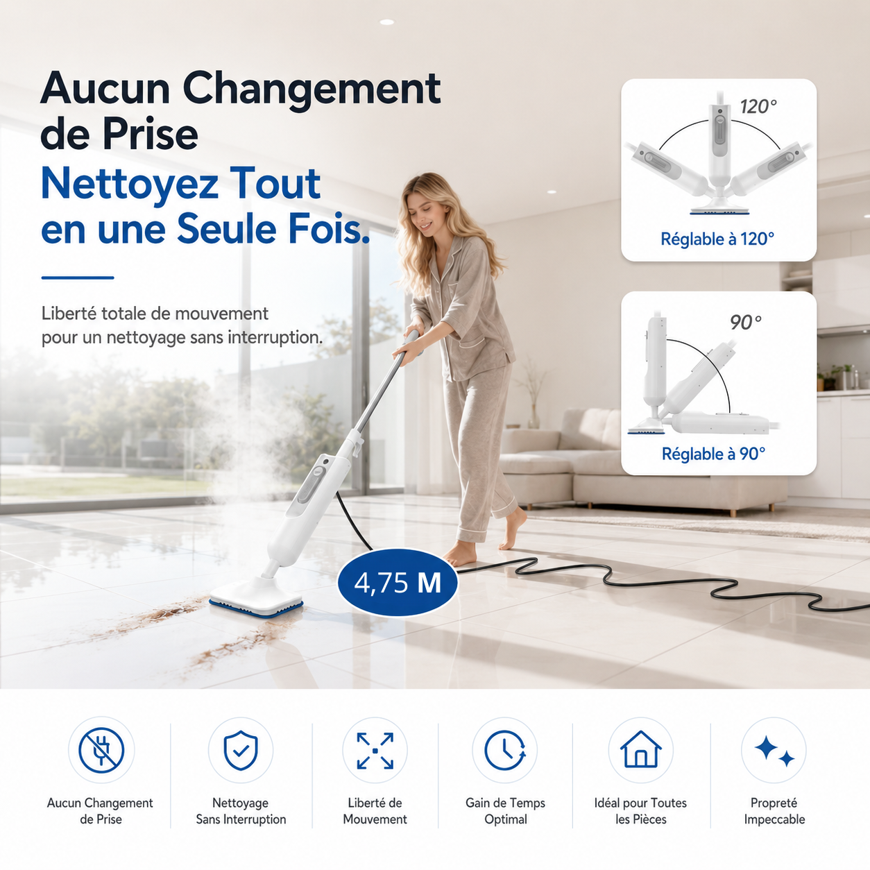 Nettoyeur vapeur sol