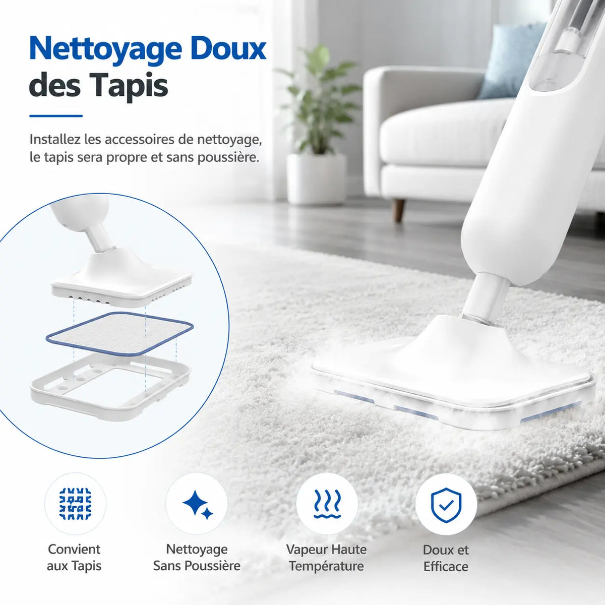 Un entretien plus pratique des tapis et textiles du quotidien