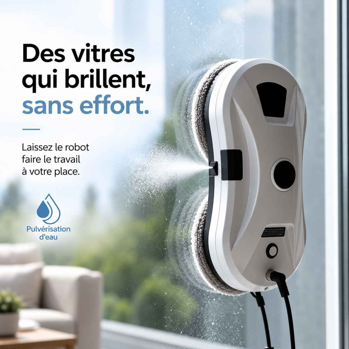 Robot Lave-Vitres Automatique – Nettoyage Sans Traces et Sans Effort