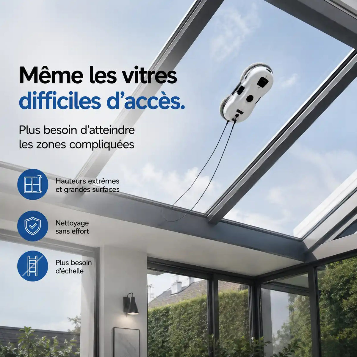 Robot Lave-Vitres Automatique – Nettoyage Sans Traces et Sans Effort
